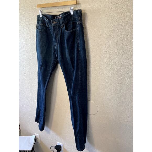 Levi's Y2K Style Skinny 511 Dark Wash 100% Cotton Mens Jeans 36W/32L Retro Denim - Picture 10 of 13